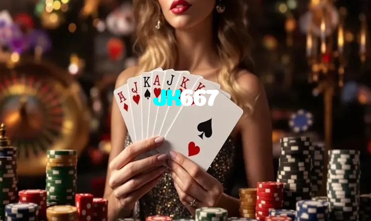 JK667 casino presented on mobile device in Pakistan with slots and live games